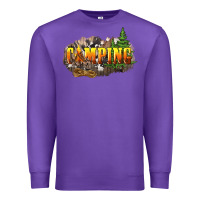 Purple camping Premium Sweatshirt - NancyCooperArtShop