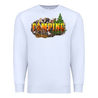 White camping Premium Sweatshirt - NancyCooperArtShop