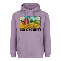 Lavender this is god's country Heavyweight Hoodie - MaliasSmallBusiness