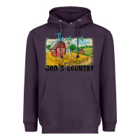 Plum this is god's country Heavyweight Hoodie - MaliasSmallBusiness