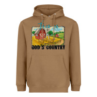 Toasted Coconut this is god's country Heavyweight Hoodie - MaliasSmallBusiness