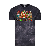 Cloud Black merry christmas coffee afro gnomies Vintage Tee - FaDigitalArtStudio