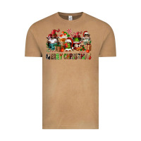 Merry Christmas Coffee Afro Gnomies Vintage Tee | Teevron