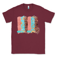 Burgundy Sunflower Leopard Jute Pattern Brushstrokes Classic Tee - Bettercallsaul