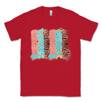 Red Sunflower Leopard Jute Pattern Brushstrokes Classic Tee - Bettercallsaul