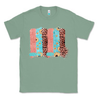Sage Sunflower Leopard Jute Pattern Brushstrokes Classic Tee - Bettercallsaul