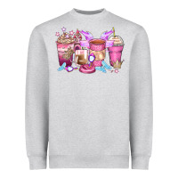 Heather Grey princess coffee cups Heavyweight Sweatshirt - Zillion Design Studio