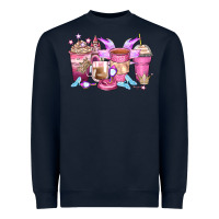 Navy princess coffee cups Heavyweight Sweatshirt - Zillion Design Studio