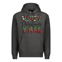 Charcoal Heather merry christmas y'all Premium Hoodie - AdoDesignShop