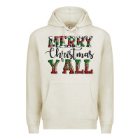 Oatmeal Heather merry christmas y'all Premium Hoodie - AdoDesignShop