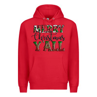 Red merry christmas y'all Premium Hoodie - AdoDesignShop