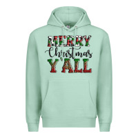 Seafoam merry christmas y'all Premium Hoodie - AdoDesignShop