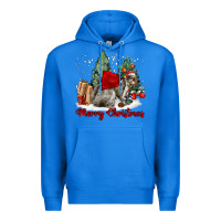 True Royal Merry Christmas Gray Squirrel Premium Hoodie - LillyAllenDesigns