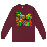 Burgundy tequila lime and sunshine summer Long Sleeve Tee - Jasminsmagicworld