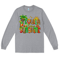 Heather Grey tequila lime and sunshine summer Long Sleeve Tee - Jasminsmagicworld
