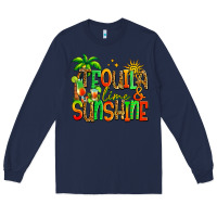 Navy tequila lime and sunshine summer Long Sleeve Tee - Jasminsmagicworld
