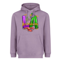 Lavender louisiana mardi gras Heavyweight Hoodie - MaliasSmallBusiness