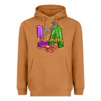 Meerkat louisiana mardi gras Heavyweight Hoodie - MaliasSmallBusiness