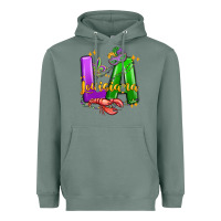 Sage louisiana mardi gras Heavyweight Hoodie - MaliasSmallBusiness