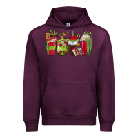 Mauve Wine Mexico Coffee Cups Urban Hoodie - texasbilliewilder