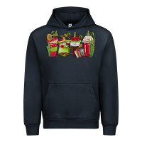 Navy Mexico Coffee Cups Urban Hoodie - texasbilliewilder
