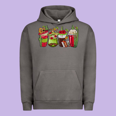 Mexico Coffee Cups Urban Hoodie Designed By Texasbilliewilder