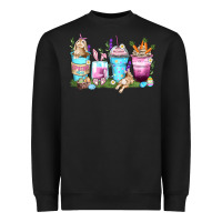 Black rabbit coffee cups Heavyweight Sweatshirt - Zillion Design Studio