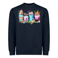 Navy rabbit coffee cups Heavyweight Sweatshirt - Zillion Design Studio