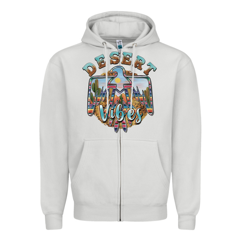 Desert Vibes Thunderbird Zipper Hoodie by BarkalooDesign | Teevron