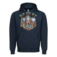 Navy desert vibes thunderbird Zipper Hoodie - BarkalooDesign