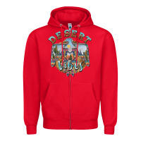 Red desert vibes thunderbird Zipper Hoodie - BarkalooDesign