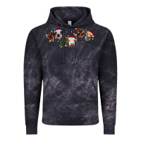 Cloud Black hohoho christmas cows Vintage Hoodie - RanaPortraitStore