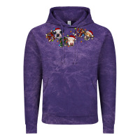 Cloud Purple hohoho christmas cows Vintage Hoodie - RanaPortraitStore