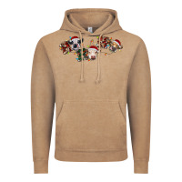 Vintage Coffee hohoho christmas cows Vintage Hoodie - RanaPortraitStore