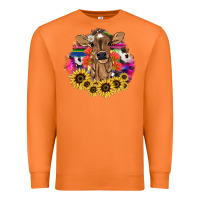 Carrot baby cow flower Premium Sweatshirt - NancyCooperArtShop