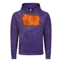 Cloud Purple gemstone orange leopard background Vintage Hoodie - JahusDesignShop