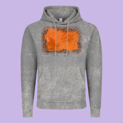 Gemstone Orange Leopard Background Vintage Hoodie Designed By Jahusdesignshop