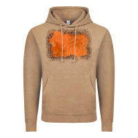 Vintage Coffee gemstone orange leopard background Vintage Hoodie - JahusDesignShop