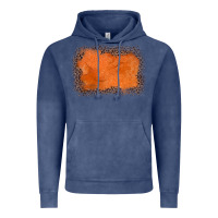 Vintage Denim gemstone orange leopard background Vintage Hoodie - JahusDesignShop