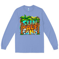 Colony Blue sun salt sand summer Long Sleeve Tee - Jasminsmagicworld