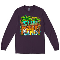Plum sun salt sand summer Long Sleeve Tee - Jasminsmagicworld