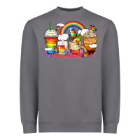 Storm rainbow coffee cups Heavyweight Sweatshirt - Zillion Design Studio