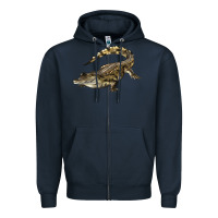 Navy crocodile Zipper Hoodie - LillyAllenDesigns