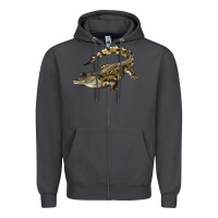 Smoke crocodile Zipper Hoodie - LillyAllenDesigns