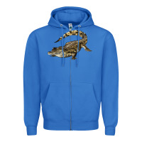 True Royal crocodile Zipper Hoodie - LillyAllenDesigns