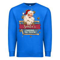 True Royal santa's coming to town Premium Sweatshirt - MaliasSmallBusiness