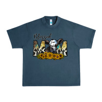 Midnight Navy blessed Urban Heavy Tee - CowhideDigitalArt