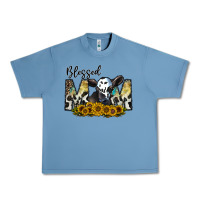 Pebble Blue blessed Urban Heavy Tee - CowhideDigitalArt