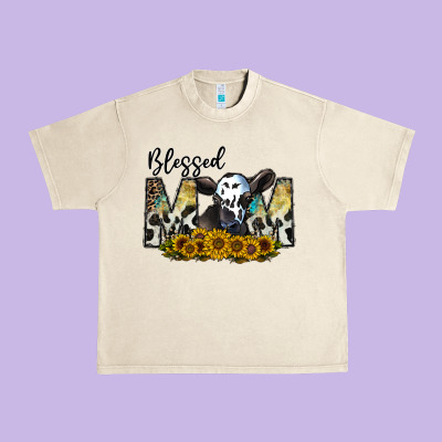 Blessed Urban Heavy Tee Designed By Cowhidedigitalart