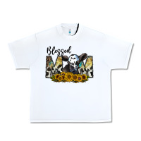 White blessed Urban Heavy Tee - CowhideDigitalArt